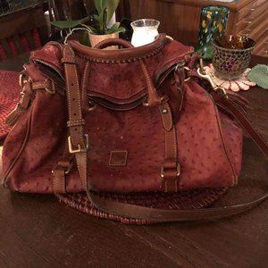 Dooney Bourke Ostrich Leather LG Satchel